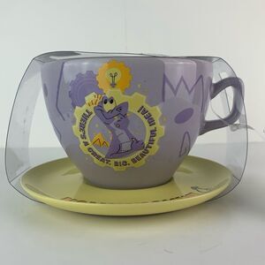 NWT Disney Parks Figment Imagination 16oz Cup Mug with Saucer Set Ceramic